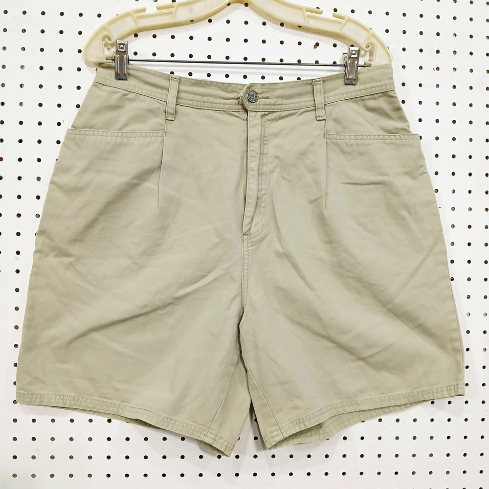 Cherokee Tan Flat Front Shorts Classic Style